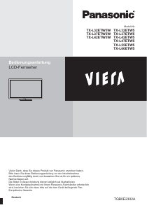 Bedienungsanleitung Panasonic TX-L60ETW5 Viera LCD fernseher