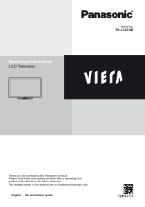 Bruksanvisning Panasonic TX-L32C4B Viera LCD TV
