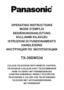 Bedienungsanleitung Panasonic TX-39DW334 LCD fernseher