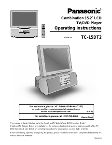 Bruksanvisning Panasonic TC-15DT2 LCD TV