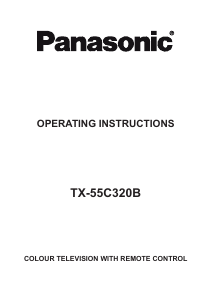 Bruksanvisning Panasonic TX-55C320B LCD TV