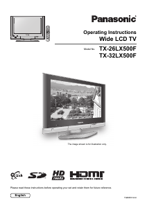 Bruksanvisning Panasonic TX-26LX500F LCD TV
