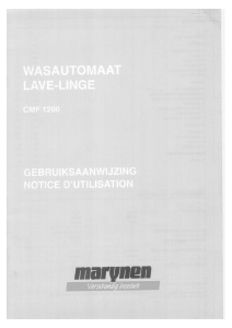 Mode d’emploi Marijnen CMF 1200 Lave-linge