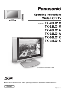 Manual Panasonic TX-26LX1M LCD Television