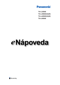 Návod Panasonic TX-L39E6E LCD televízor