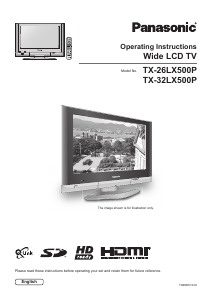 Manual Panasonic TX-32LX500P LCD Television