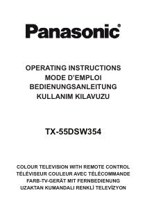 Kullanım kılavuzu Panasonic TX-55DSW354 LCD televizyon