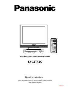 Bruksanvisning Panasonic TX-15TA1C LCD TV