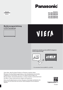 Bedienungsanleitung Panasonic TX-55CXW704 Viera LCD fernseher