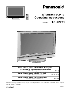 Bruksanvisning Panasonic TC-22LT1 LCD TV