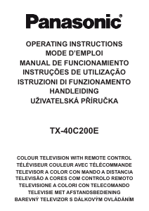 Mode d’emploi Panasonic TX-40C200E Téléviseur LCD