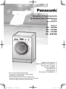 Manuale Panasonic NA-B28VB4WTA Lavatrice