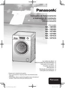 Manual Panasonic NA-127VC5WES Máquina de lavar roupa
