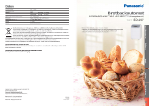 Bedienungsanleitung Panasonic SD-257 Brotbackautomat