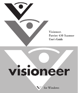 Manual Visioneer Patriot 430 Scanner