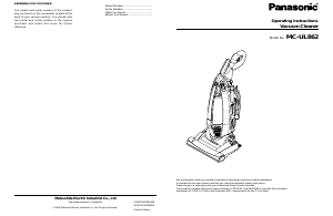 Handleiding Panasonic MC-UL862 Stofzuiger