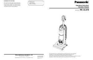 Handleiding Panasonic MC-UL674 Stofzuiger