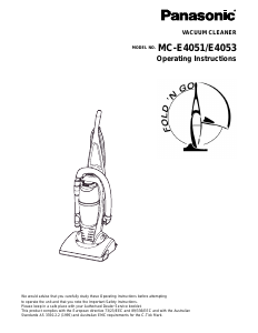 Handleiding Panasonic MC-E4051 Stofzuiger
