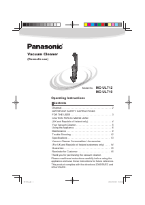 Handleiding Panasonic MC-UL710 Stofzuiger