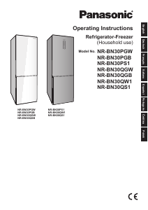 Manual de uso Panasonic NR-BN30PGW Frigorífico combinado