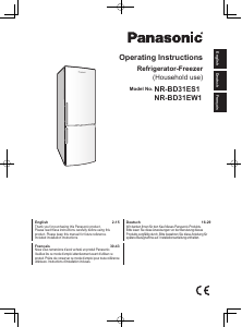 Bedienungsanleitung Panasonic NR-BD31ES1 Kühl-gefrierkombination