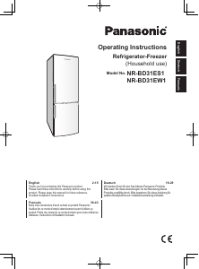 Handleiding Panasonic NR-BD31ES1 Koel-vries combinatie