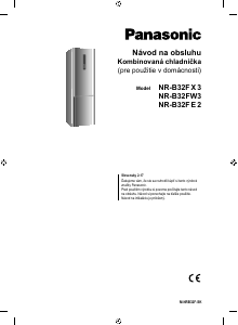 Návod Panasonic NR-B32FE2 Chladnička s mrazničkou