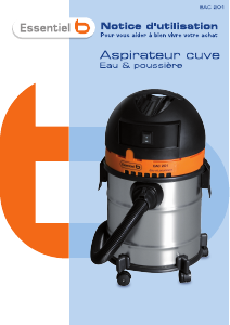 Mode d’emploi Essentiel B EAC 201 Aspirateur