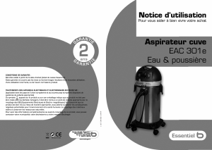 Mode d’emploi Essentiel B EAC 301e Aspirateur