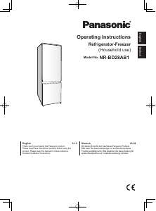 Bedienungsanleitung Panasonic NR-BD28AB1 Kühl-gefrierkombination