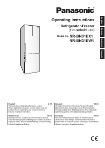 Handleiding Panasonic NR-BN31EW1 Koel-vries combinatie