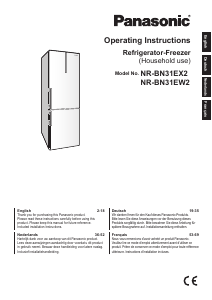 Bedienungsanleitung Panasonic NR-BN31EW2 Kühl-gefrierkombination
