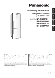 Handleiding Panasonic NR-BN34FW1 Koel-vries combinatie