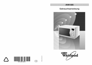 Bedienungsanleitung Whirlpool AVM 686/BL Mikrowelle