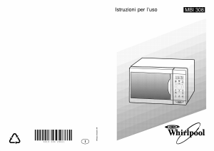 Manuale Whirlpool AVM 689/WP/WH Microonde