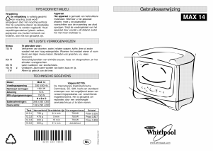 Handleiding Whirlpool MAX 14/AW Magnetron