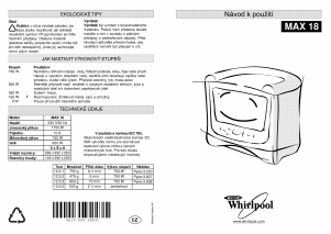 Manuál Whirlpool MAX 18/WH/2 Mikrovlnná trouba
