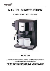 Manual de uso Harper HCM702 Máquina de café