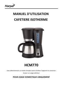 Manual Harper HCM770 Coffee Machine