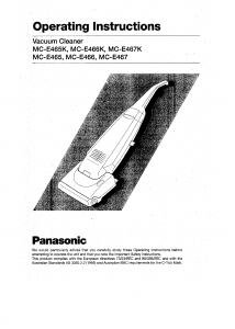 Handleiding Panasonic MC-E466 Stofzuiger