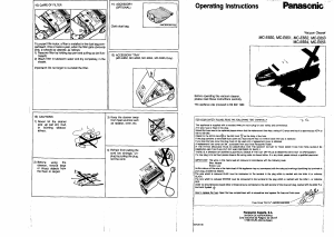 Manual Panasonic MC-E655 Vacuum Cleaner