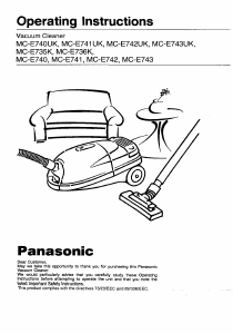 Handleiding Panasonic MC-E742 Stofzuiger