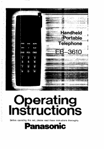 Handleiding Panasonic EB-3610 Mobiele telefoon