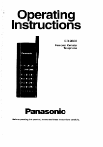Handleiding Panasonic EB-3650 Mobiele telefoon