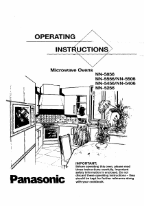 Bruksanvisning Panasonic NN-5456 Mikrovågsugn