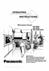 Bruksanvisning Panasonic NN-5855 Mikrovågsugn