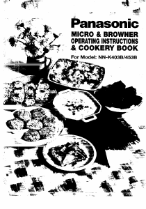 Manual Panasonic NN-K403 Microwave