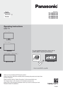 Bruksanvisning Panasonic TX-49ES513E LED TV