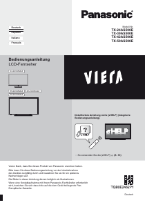 Bedienungsanleitung Panasonic TX-42AS500E Viera LCD fernseher