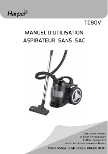 Manual Harper TC80V Vacuum Cleaner